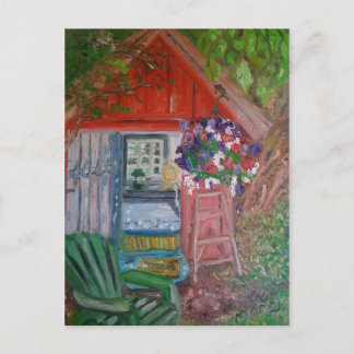 snoopy house postcard