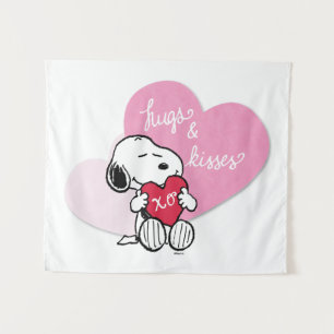 Snoopy Hugs & Kisses Tapestry