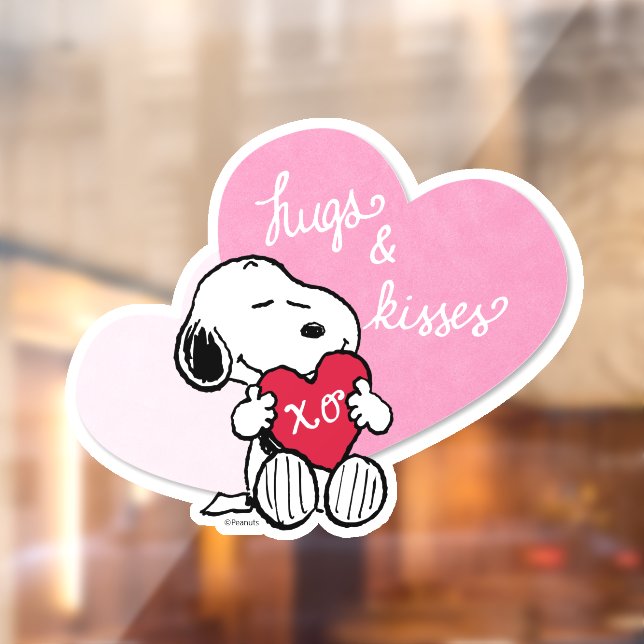 Snoopy Hugs & Kisses Window Cling (Sheet 2)