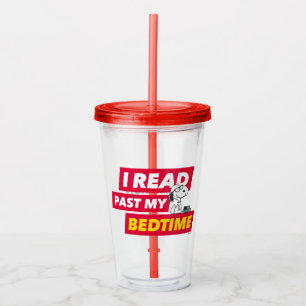 Snoopy "I Read Past My Bedtime" Acrylic Tumbler