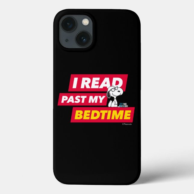 Snoopy "I Read Past My Bedtime" Case-Mate iPhone Case (Back)