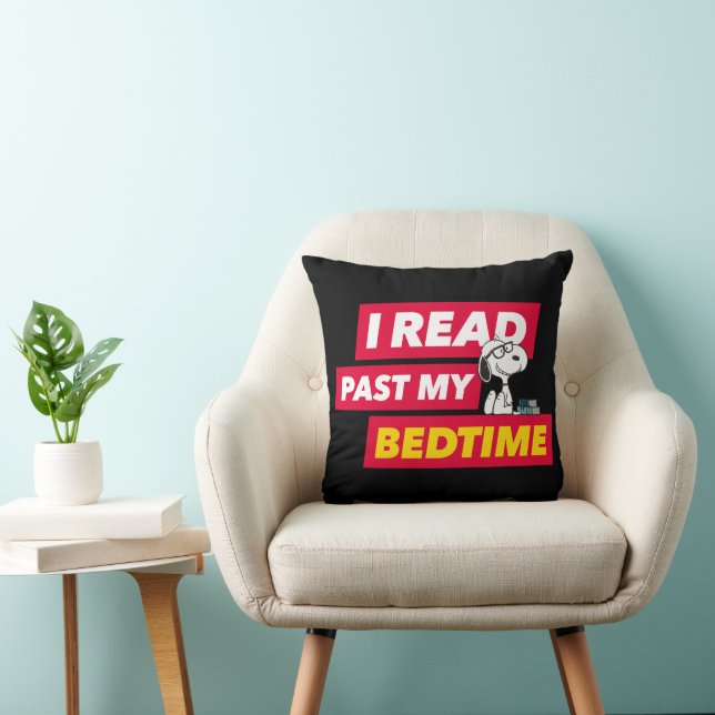 Snoopy "I Read Past My Bedtime" Cushion (Chair)