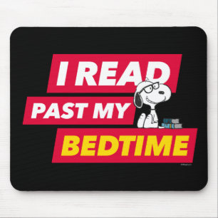 Snoopy "I Read Past My Bedtime" Mouse Mat