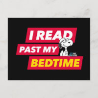 Snoopy "I Read Past My Bedtime"