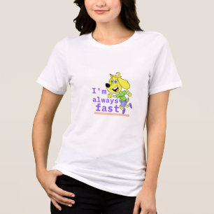 Snoopy I'm always fast t-shirt design  Tri-Blend Shirt
