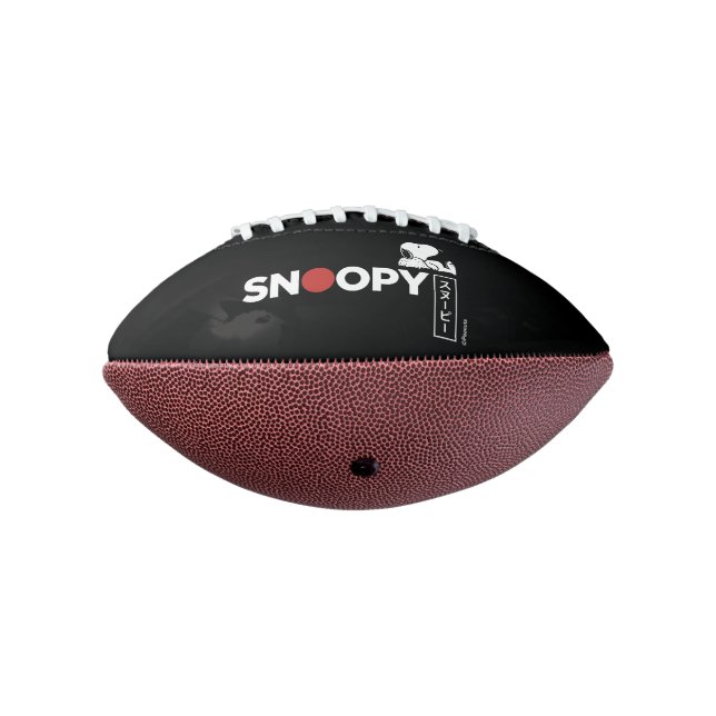 Snoopy Japanese Typography Graphic American Football (Rotated 270)