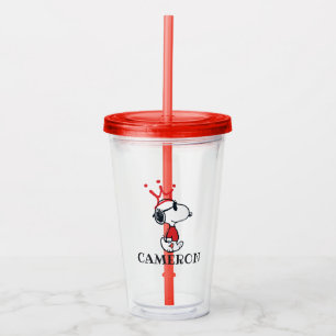 Snoopy - Joe Cool Crown Acrylic Tumbler