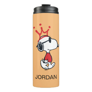 Snoopy - Joe Cool Crown   Add Your Name Thermal Tumbler