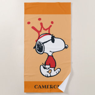 Snoopy - Joe Cool Crown Beach Towel