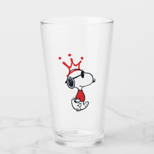 Snoopy - Joe Cool Crown Glass