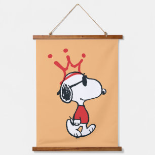 Snoopy - Joe Cool Crown Hanging Tapestry