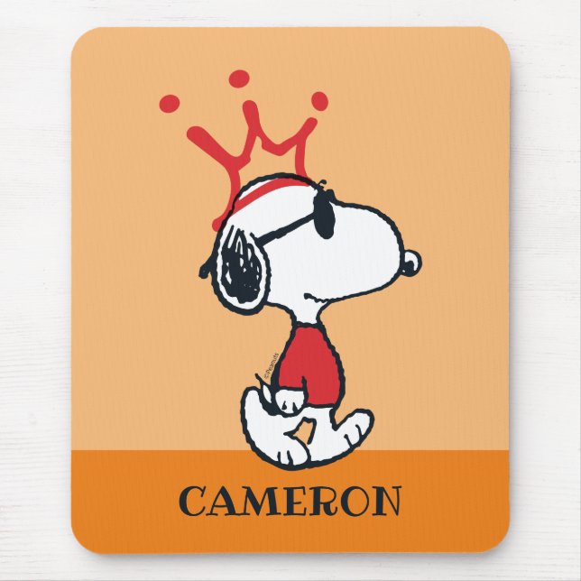 Snoopy - Joe Cool Crown Mouse Mat (Front)