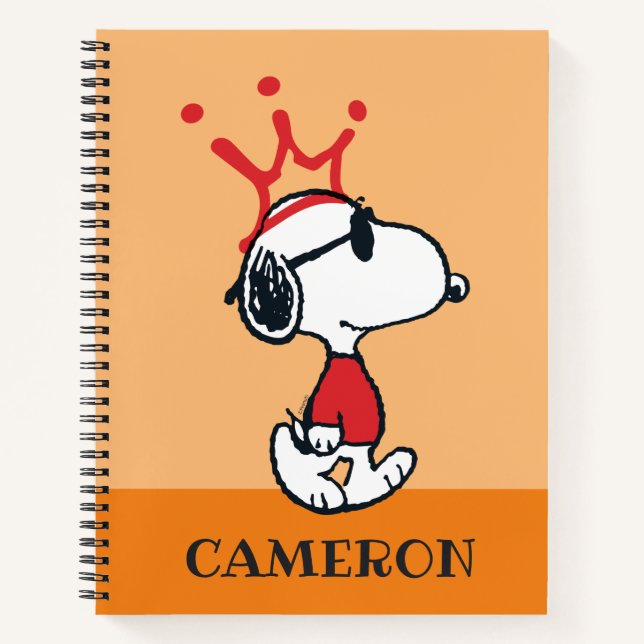 Snoopy - Joe Cool Crown Notebook (Front)