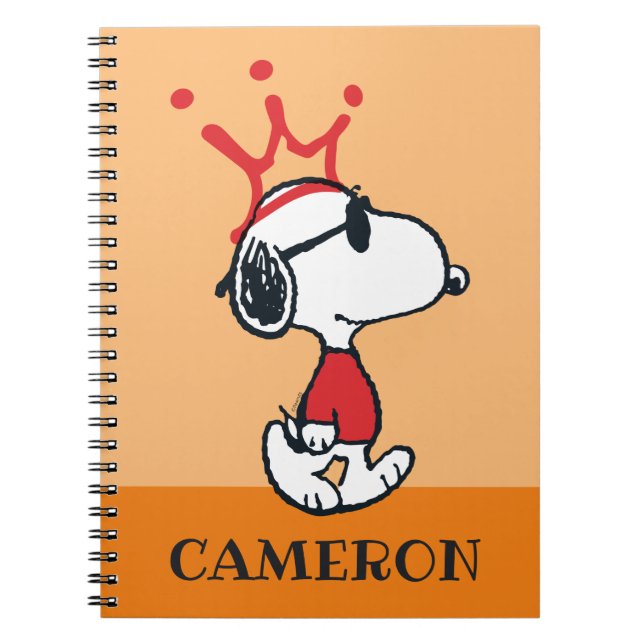 Snoopy - Joe Cool Crown Notebook (Front)