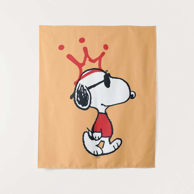 Snoopy - Joe Cool Crown Tapestry (Front)
