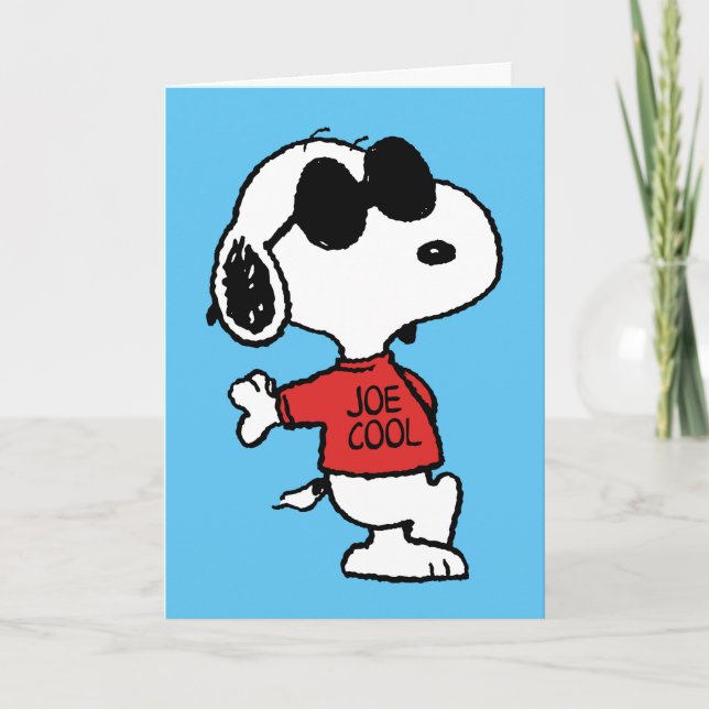 Snoopy "Joe Cool" Standing Card (Front)