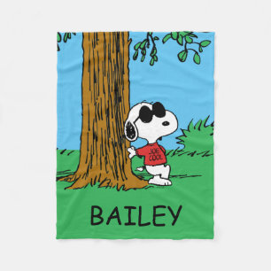 Snoopy "Joe Cool" Standing Fleece Blanket