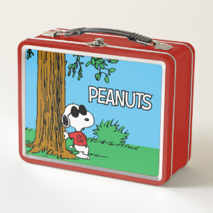 Snoopy "Joe Cool" Standing Metal Lunch Box