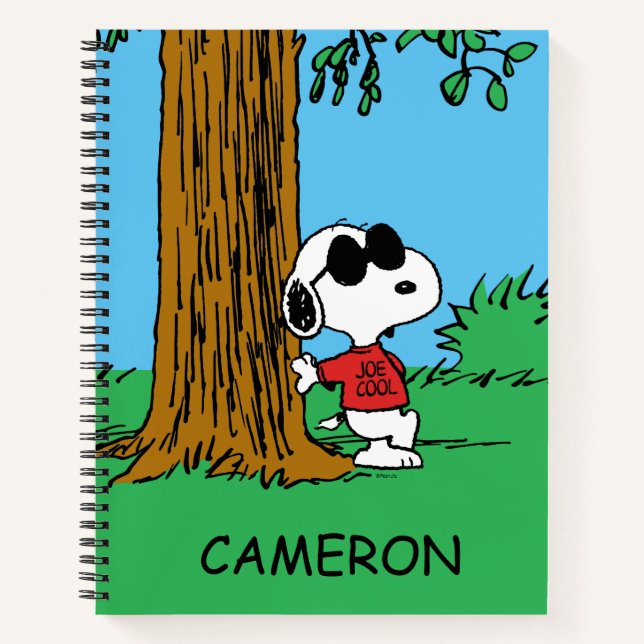 Snoopy "Joe Cool" Standing Notebook (Front)