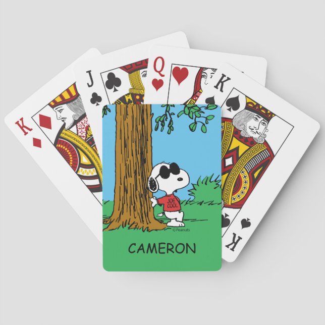 Snoopy "Joe Cool" Standing Playing Cards (Back)