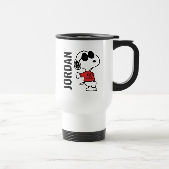 Snoopy "Joe Cool" Standing Travel Mug (Right)