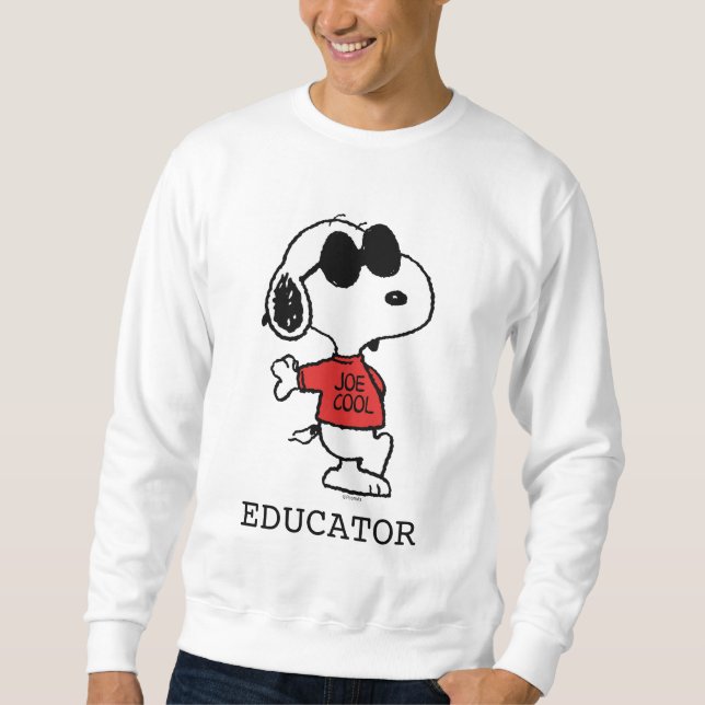 Snoopy "Joe Cool" Teacher Sweatshirt (Front)