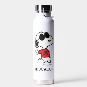 Snoopy "Joe Cool" Teacher Water Bottle
