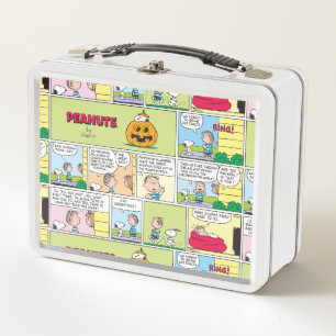 Snoopy & Linus   The Great Pumpkin News Metal Lunch Box