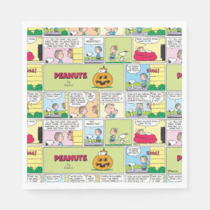 Snoopy & Linus The Great Pumpkin News Napkin