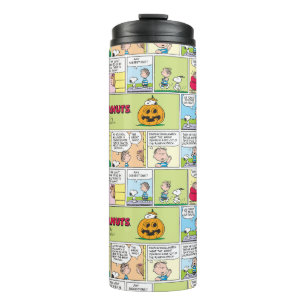 Snoopy & Linus   The Great Pumpkin News Thermal Tumbler