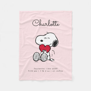 Snoopy   Little Sweetheart Baby Fleece Blanket