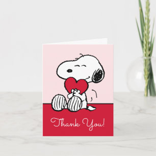 Snoopy   Little Sweetheart Baby Shower Thank You Card