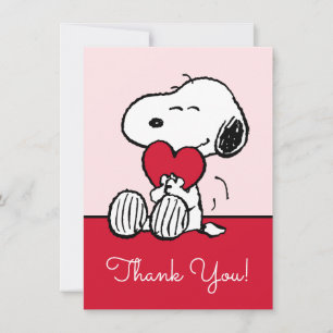 Snoopy   Little Sweetheart Baby Shower Thank You Card