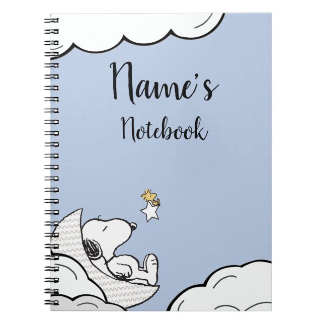 Snoopy Note Book Name Title (Front)