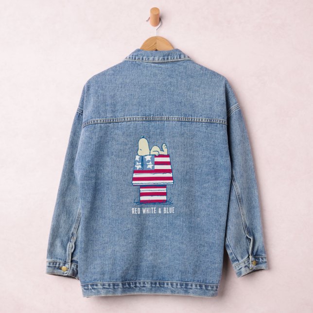 Snoopy on 4th of July Dog House Denim Jacket (Hangar)