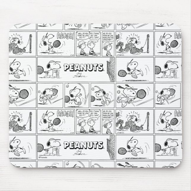 Snoopy Plays Tennis Mouse Mat (Front)