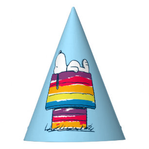Snoopy Rainbow Dog House Party Hat