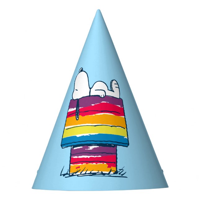 Snoopy | Rainbow Dog House Party Hat (Front)