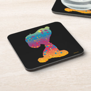 Snoopy Rainbow Graffiti Silhouette Coaster