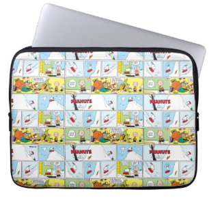 Snoopy Sled Riding Food Dish Laptop Sleeve
