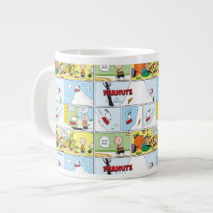 Snoopy Sled Riding Food Dish Large Coffee Mug