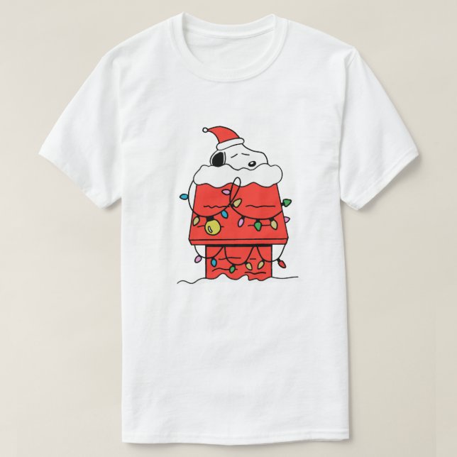 snoopy sleeping on winter T-Shirt (Design Front)