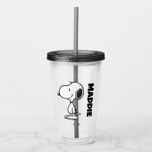 Snoopy Smile Giggle Laugh Acrylic Tumbler
