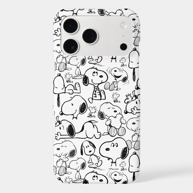 Snoopy Smile Giggle Laugh Pattern (Back)