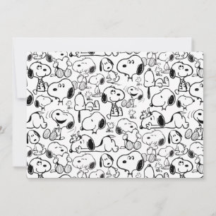Snoopy Smile Giggle Laugh Pattern Card