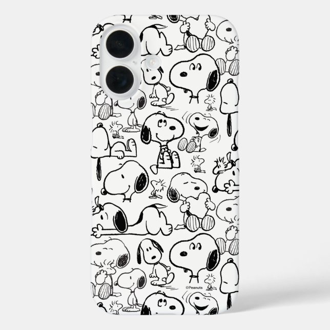 Snoopy Smile Giggle Laugh Pattern Case-Mate iPhone Case (Back)