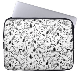 Snoopy Smile Giggle Laugh Pattern Laptop Sleeve