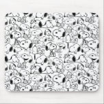Snoopy Smile Giggle Laugh Pattern Mouse Mat<br><div class="desc">Take a look at this super cute design featuring Snoopy fun various poses.</div>