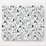 Snoopy Smile Giggle Laugh Pattern Mouse Mat<br><div class="desc">Take a look at this super cute design featuring Snoopy fun various poses.</div>