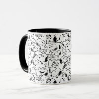 Snoopy Smile Giggle Laugh Pattern